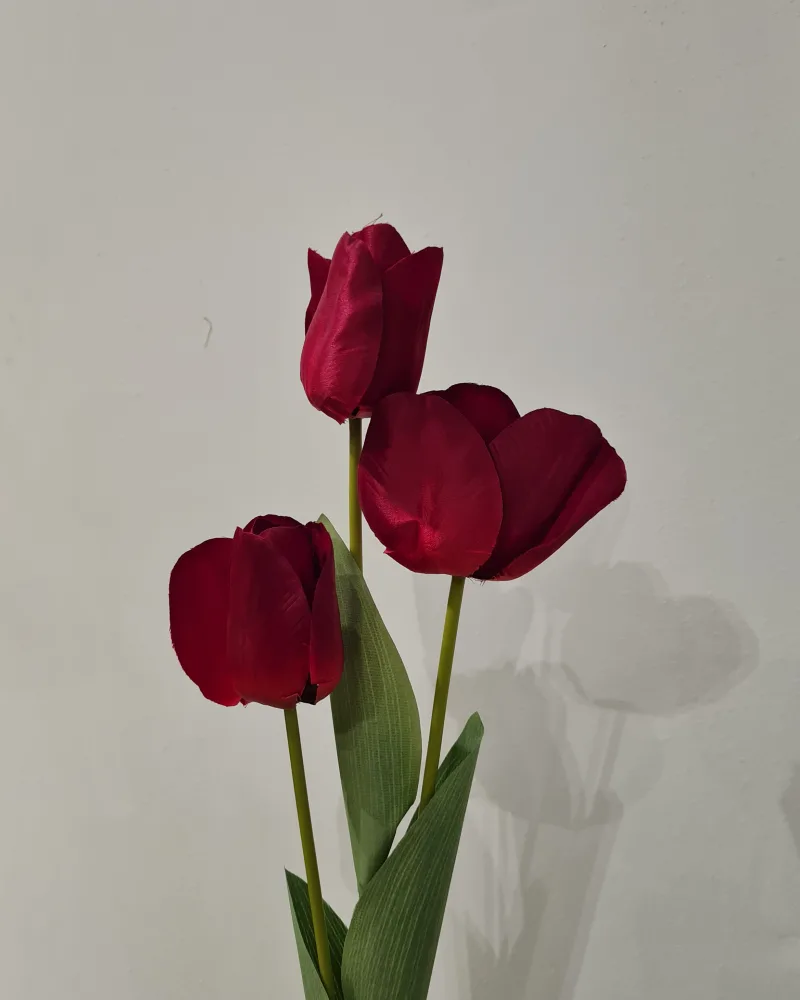 Artificial Flower Tulip Red #50066