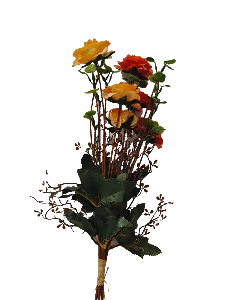 Artificial Flower Orange Bouquet #53435