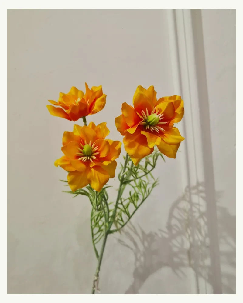 Artificial Flower Orange #4676