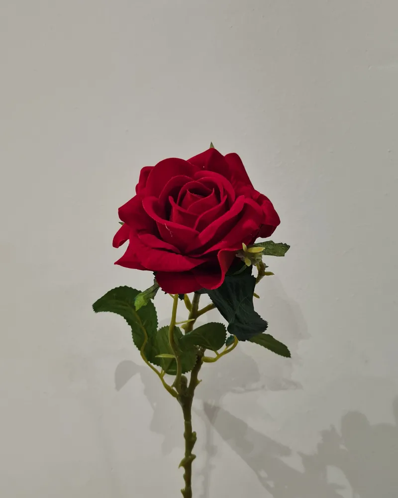 Artificial Flower Rose Red #50778