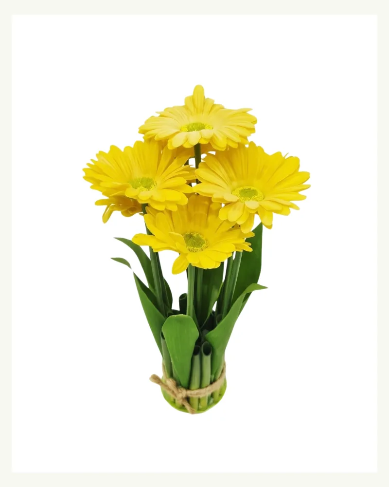 Artificial Gerbera Plant Yellow #4550