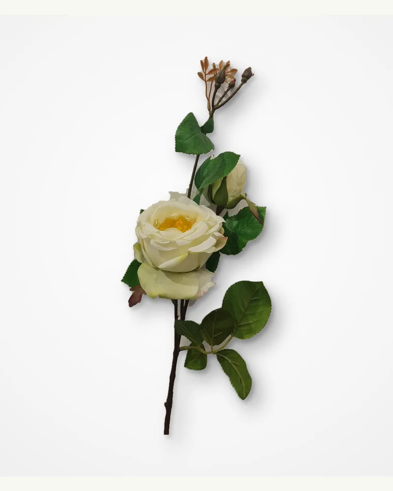 Artificial Flower Rose Green Lime #53486