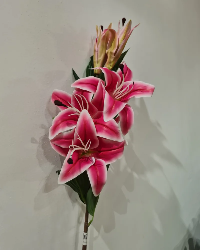 Artificial Flower Lilium Pink #50044