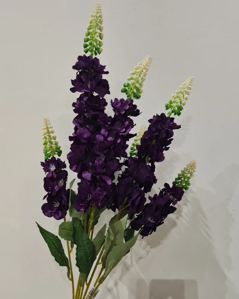 Artificial Flower Delphinium Dark Purple #52015