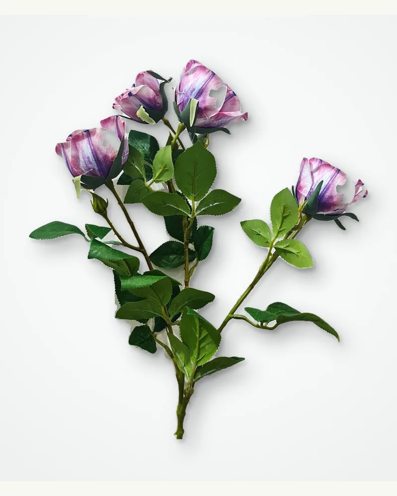 Artificial Flower Rose Purple #53447
